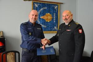 Komendanci Policji i Straży Pożarnej