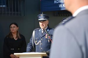 przemówienie Komendanta Powiatowego Policji w Krośnie Odrzańskim