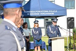 przemówienie Komendanta Powiatowego Policji w Krośnie Odrzańskim