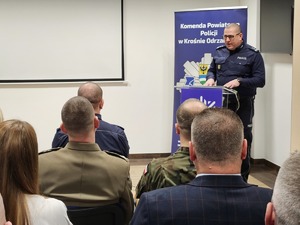 przemówienie I Zastępcy Komendanta Wojewódzkiego Policji w Gorzowie Wielkopolskim