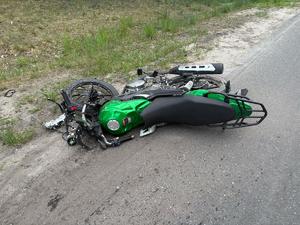 rozbity motocykl