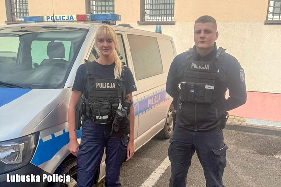 Policjanci z Gubina pomogli mężczyźnie z podejrzeniem udaru