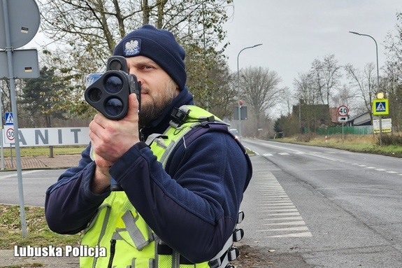 Prędkość pod kontrolą – lubuscy policjanci na straży bezpieczeństwa